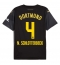 Maillot de football Réplique Borussia Dortmund Nico Schlotterbeck #4 Extérieur 2024-25 Manche Courte