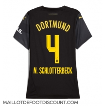 Maillot de football Réplique Borussia Dortmund Nico Schlotterbeck #4 Extérieur Femme 2024-25 Manche Courte