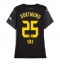 Maillot de football Réplique Borussia Dortmund Niklas Sule #25 Extérieur Femme 2024-25 Manche Courte