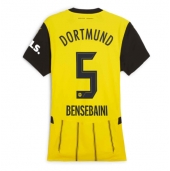 Maillot de football Réplique Borussia Dortmund Ramy Bensebaini #5 Domicile Femme 2024-25 Manche Courte