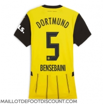 Maillot de football Réplique Borussia Dortmund Ramy Bensebaini #5 Domicile Femme 2024-25 Manche Courte