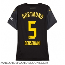 Maillot de football Réplique Borussia Dortmund Ramy Bensebaini #5 Extérieur Femme 2024-25 Manche Courte