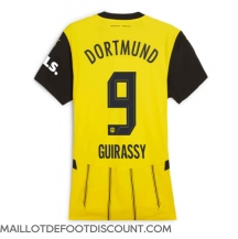 Maillot de football Réplique Borussia Dortmund Serhou Guirassy #9 Domicile Femme 2024-25 Manche Courte