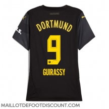 Maillot de football Réplique Borussia Dortmund Serhou Guirassy #9 Extérieur Femme 2024-25 Manche Courte