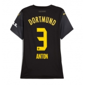 Maillot de football Réplique Borussia Dortmund Waldemar Anton #3 Extérieur Femme 2024-25 Manche Courte