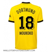 Maillot de football Réplique Borussia Dortmund Youssoufa Moukoko #18 Domicile 2023-24 Manche Courte