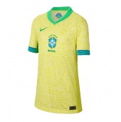 Maillot de football Réplique Brésil Domicile Femme Copa America 2024 Manche Courte