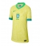 Maillot de football Réplique Brésil Domicile Femme Copa America 2024 Manche Courte