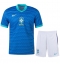 Maillot de football Réplique Brésil Extérieur Enfant Copa America 2024 Manche Courte (+ Pantalon court)