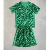 Maillot de football Réplique Brésil Gardien de but Extérieur Enfant Copa America 2024 Manche Courte (+ Pantalon court)