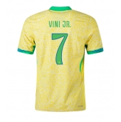 Maillot de football Réplique Brésil Vinicius Junior #7 Domicile Copa America 2024 Manche Courte