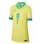 Maillot de football Réplique Brésil Vinicius Junior #7 Domicile Femme Copa America 2024 Manche Courte