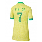 Maillot de football Réplique Brésil Vinicius Junior #7 Domicile Femme Copa America 2024 Manche Courte