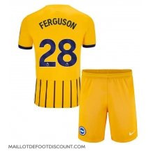 Maillot de football Réplique Brighton Evan Ferguson #28 Extérieur Enfant 2024-25 Manche Courte (+ Pantalon court)