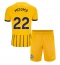 Maillot de football Réplique Brighton Kaoru Mitoma #22 Extérieur Enfant 2024-25 Manche Courte (+ Pantalon court)