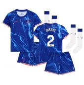 Maillot de football Réplique Chelsea Axel Disasi #2 Domicile Enfant 2024-25 Manche Courte (+ Pantalon court)