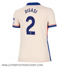 Maillot de football Réplique Chelsea Axel Disasi #2 Extérieur Femme 2024-25 Manche Courte