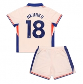 Maillot de football Réplique Chelsea Christopher Nkunku #18 Extérieur Enfant 2024-25 Manche Courte (+ Pantalon court)