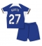 Maillot de football Réplique Chelsea Malo Gusto #27 Domicile Enfant 2023-24 Manche Courte (+ Pantalon court)