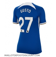 Maillot de football Réplique Chelsea Malo Gusto #27 Domicile Femme 2023-24 Manche Courte