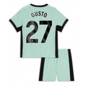 Maillot de football Réplique Chelsea Malo Gusto #27 Troisième Enfant 2023-24 Manche Courte (+ Pantalon court)