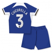 Maillot de football Réplique Chelsea Marc Cucurella #3 Domicile Enfant 2023-24 Manche Courte (+ Pantalon court)