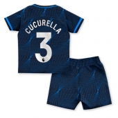 Maillot de football Réplique Chelsea Marc Cucurella #3 Extérieur Enfant 2023-24 Manche Courte (+ Pantalon court)