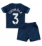 Maillot de football Réplique Chelsea Marc Cucurella #3 Extérieur Enfant 2023-24 Manche Courte (+ Pantalon court)