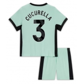 Maillot de football Réplique Chelsea Marc Cucurella #3 Troisième Enfant 2023-24 Manche Courte (+ Pantalon court)