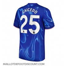 Maillot de football Réplique Chelsea Moises Caicedo #25 Domicile 2024-25 Manche Courte