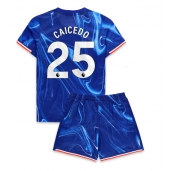 Maillot de football Réplique Chelsea Moises Caicedo #25 Domicile Enfant 2024-25 Manche Courte (+ Pantalon court)