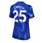 Maillot de football Réplique Chelsea Moises Caicedo #25 Domicile Femme 2024-25 Manche Courte