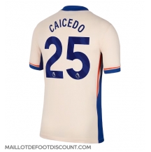 Maillot de football Réplique Chelsea Moises Caicedo #25 Extérieur 2024-25 Manche Courte