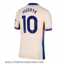 Maillot de football Réplique Chelsea Mykhailo Mudryk #10 Extérieur 2024-25 Manche Courte