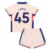 Maillot de football Réplique Chelsea Romeo Lavia #45 Extérieur Enfant 2024-25 Manche Courte (+ Pantalon court)