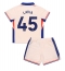 Maillot de football Réplique Chelsea Romeo Lavia #45 Extérieur Enfant 2024-25 Manche Courte (+ Pantalon court)