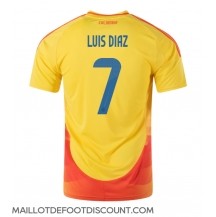 Maillot de football Réplique Colombie Luis Diaz #7 Domicile Copa America 2024 Manche Courte