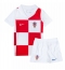 Maillot de football Réplique Croatie Domicile Enfant Europe 2024 Manche Courte (+ Pantalon court)