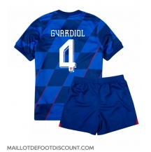 Maillot de football Réplique Croatie Josko Gvardiol #4 Extérieur Enfant Europe 2024 Manche Courte (+ Pantalon court)