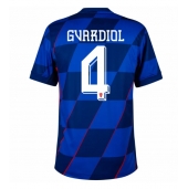 Maillot de football Réplique Croatie Josko Gvardiol #4 Extérieur Europe 2024 Manche Courte