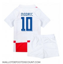 Maillot de football Réplique Croatie Luka Modric #10 Domicile Enfant Europe 2024 Manche Courte (+ Pantalon court)