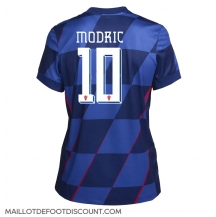 Maillot de football Réplique Croatie Luka Modric #10 Extérieur Femme Europe 2024 Manche Courte