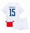 Maillot de football Réplique Croatie Mario Pasalic #15 Domicile Enfant Europe 2024 Manche Courte (+ Pantalon court)