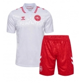 Maillot de football Réplique Danemark Extérieur Enfant Europe 2024 Manche Courte (+ Pantalon court)