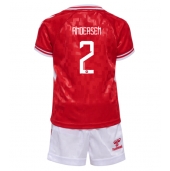 Maillot de football Réplique Danemark Joachim Andersen #2 Domicile Enfant Europe 2024 Manche Courte (+ Pantalon court)