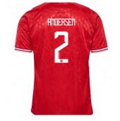 Maillot de football Réplique Danemark Joachim Andersen #2 Domicile Europe 2024 Manche Courte