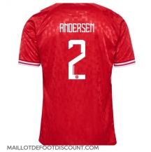 Maillot de football Réplique Danemark Joachim Andersen #2 Domicile Europe 2024 Manche Courte