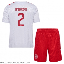 Maillot de football Réplique Danemark Joachim Andersen #2 Extérieur Enfant Europe 2024 Manche Courte (+ Pantalon court)