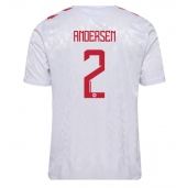 Maillot de football Réplique Danemark Joachim Andersen #2 Extérieur Europe 2024 Manche Courte