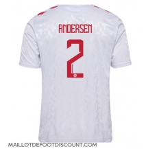 Maillot de football Réplique Danemark Joachim Andersen #2 Extérieur Europe 2024 Manche Courte